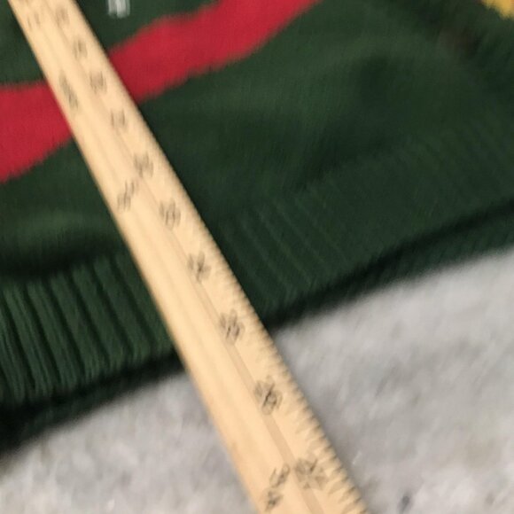 Vintage EP Pro Cardigan Sweater Womens Large Red Green Golf 90s Evan Picone - Picture 7 of 7